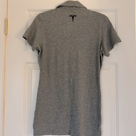 Tesla Super Soft Cotton Light Grey Polo Shirt - Picture 2 of 6